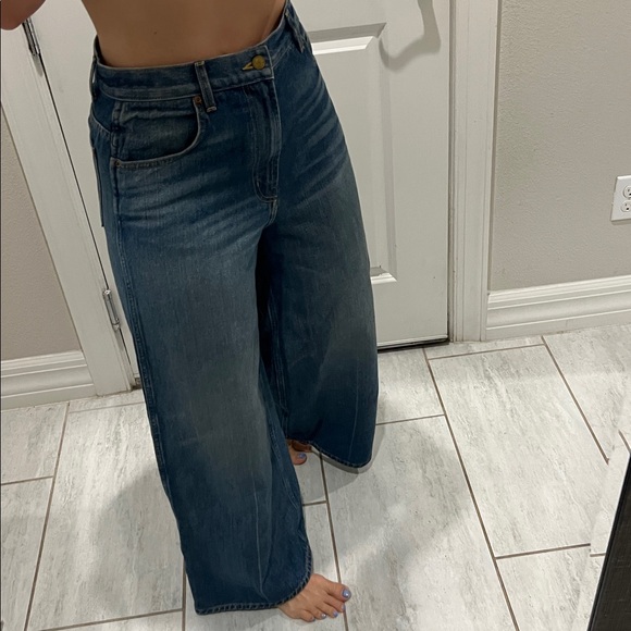 B SIDES Blue Wide Leg Jeans Claude Lasso Barrel 29 - Picture 11 of 11